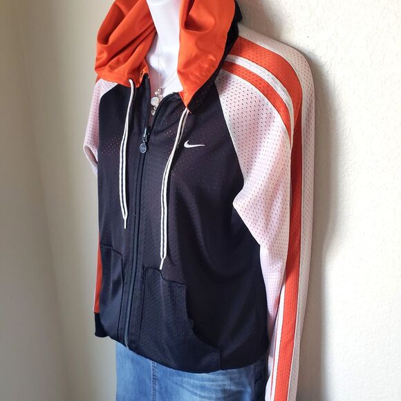 Nike Blue and Orange Reversible Hooded Zip-Up Jacket - Picture 7 of 7